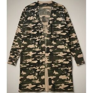 Sanctuary Women's Camouflage Open Cardigan Size Large
